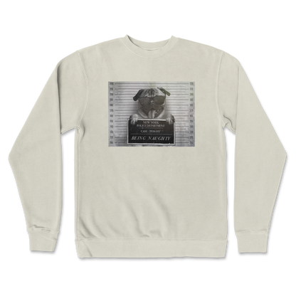 Independent Clothing Co. Crew Neck Naughty Pug in Bone