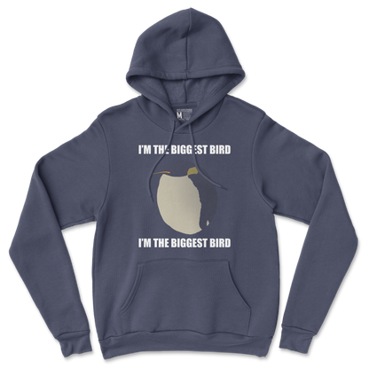 Gildan SoftStyle Hoodie I Am The Biggets Bird in Navy