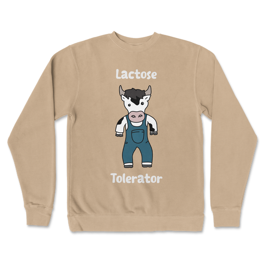 Independent Clothing Co. Crew Neck Lactose Tolerator  in Sandstone
