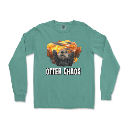 Comfort Colors Long Sleeve Otter Chaos in LightGreen