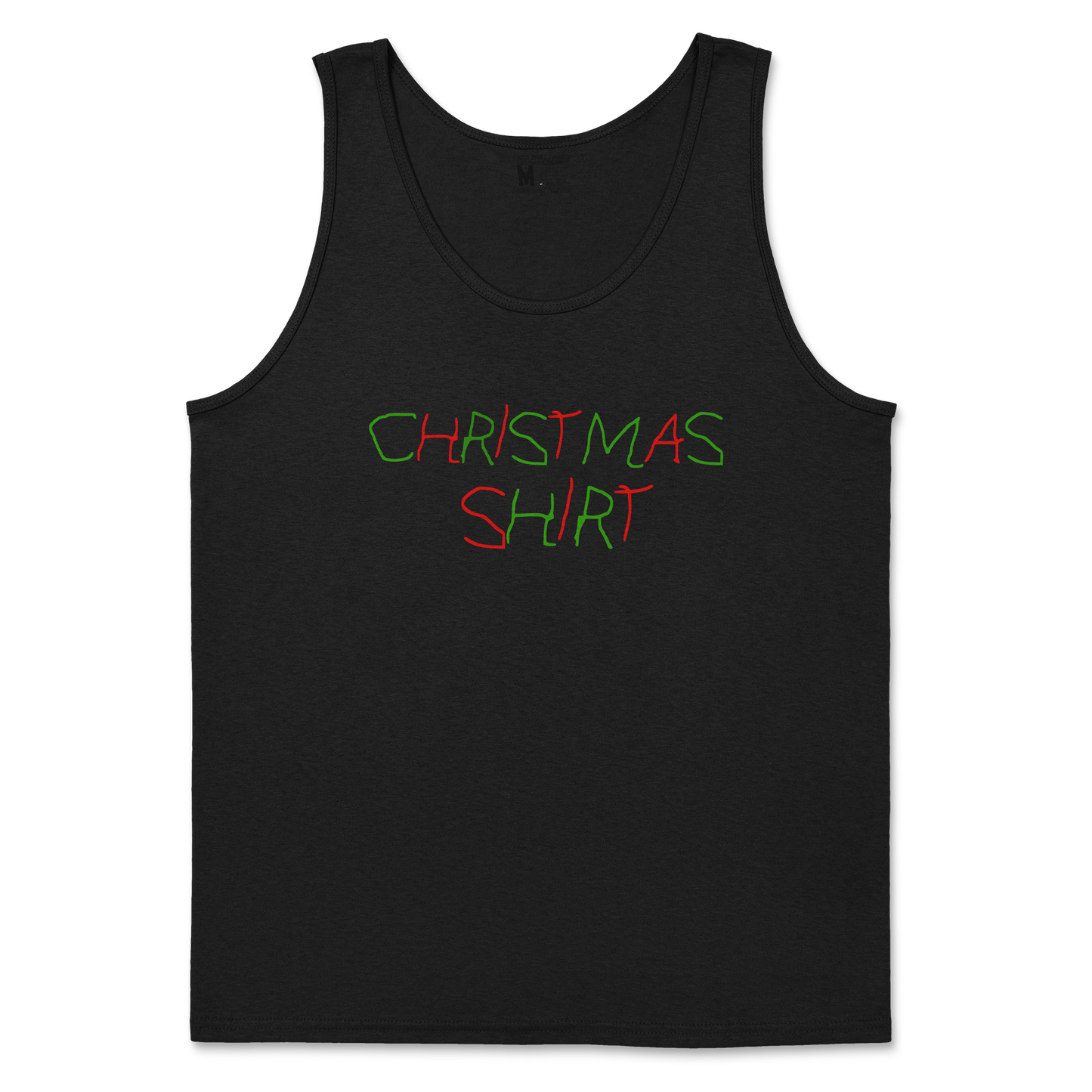 Gildan SoftStyle Tank Top Christmas Shirt in Black