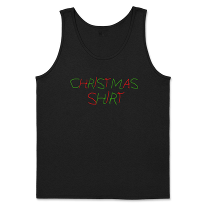 Gildan SoftStyle Tank Top Christmas Shirt in Black