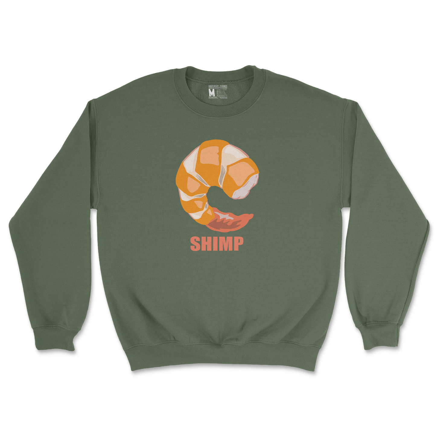 Gildan SoftStyle Crew Neck Shimp in Military Green