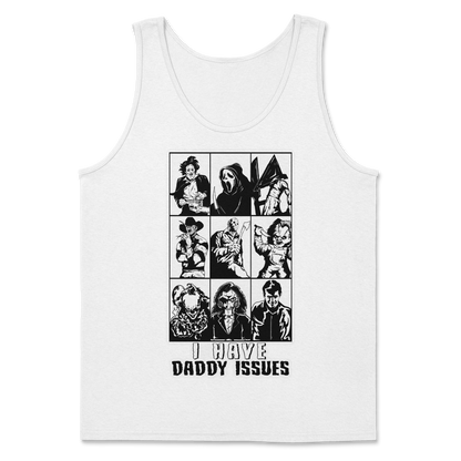 The Nice Shirt Tank Top Daddy Issues  in White