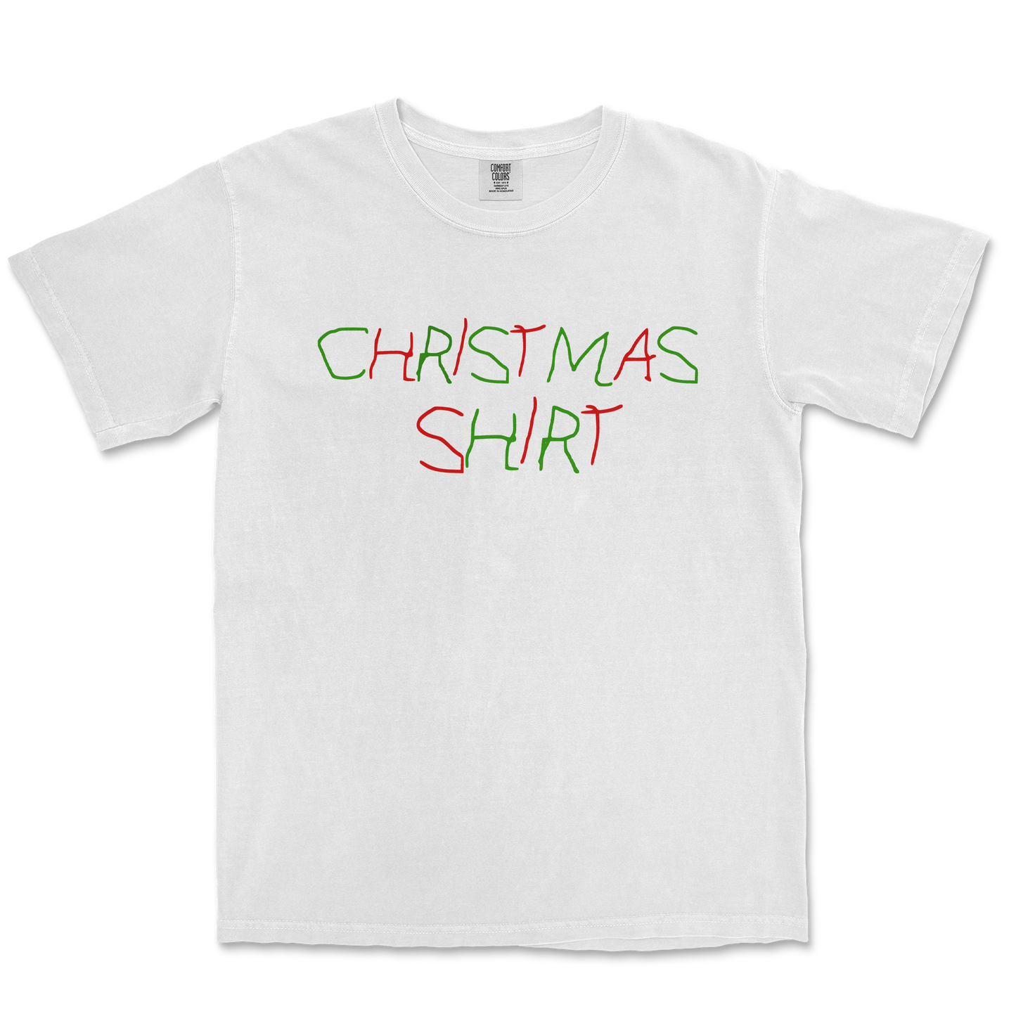 Comfort Colors T-Shirt Christmas Shirt in White