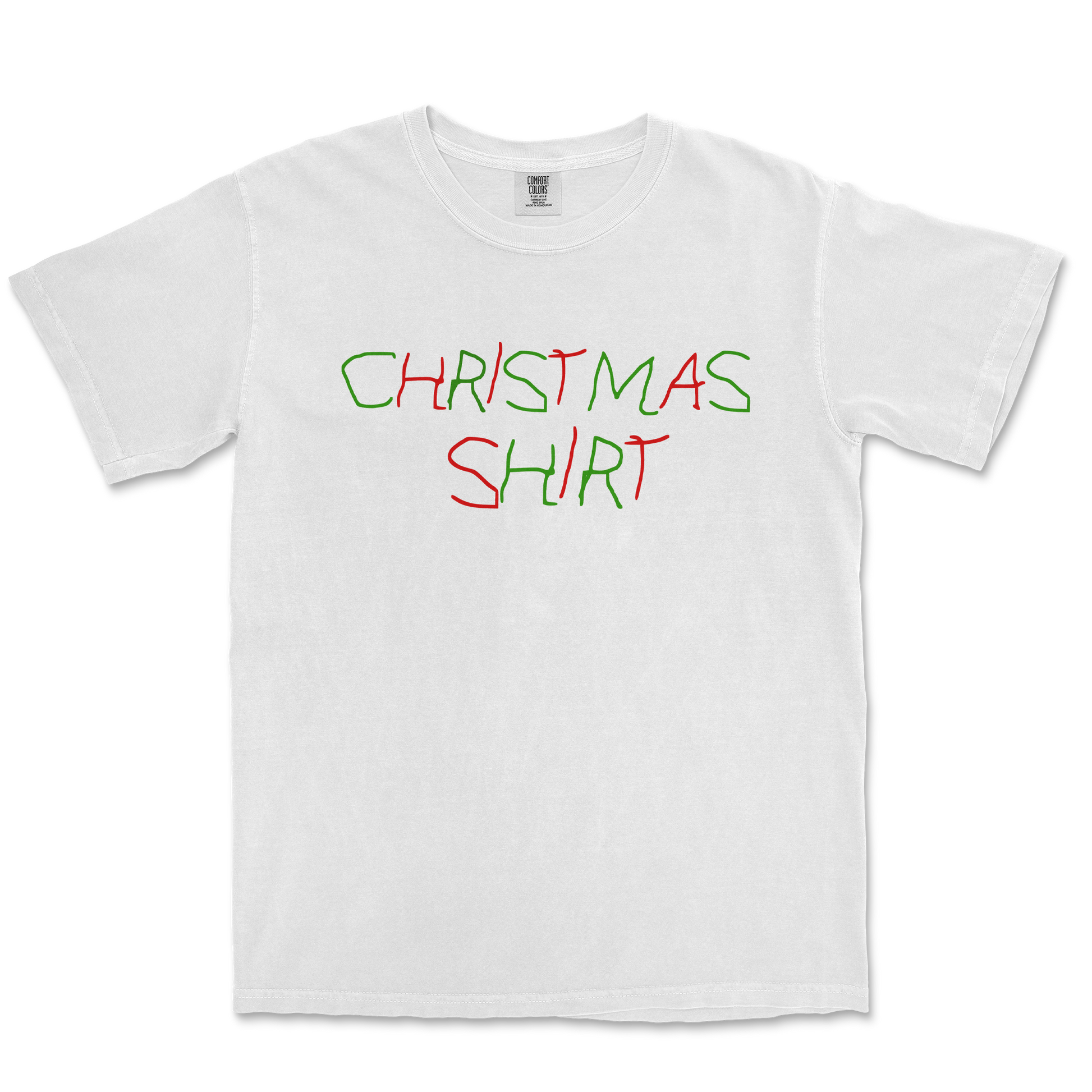 Comfort Colors T-Shirt Christmas Shirt in White