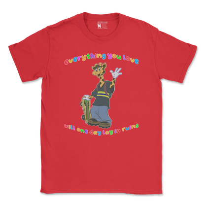 Gildan SoftStyle T-Shirt Jerry the Giraffe in Red