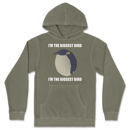 Independent Clothing Co. Hoodie I Am The Biggets Bird in Olive