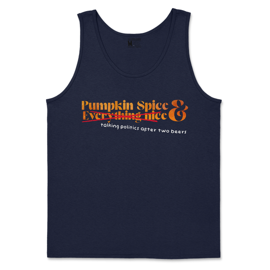 Gildan SoftStyle Tank Top Pumpkin Spice  in Navy