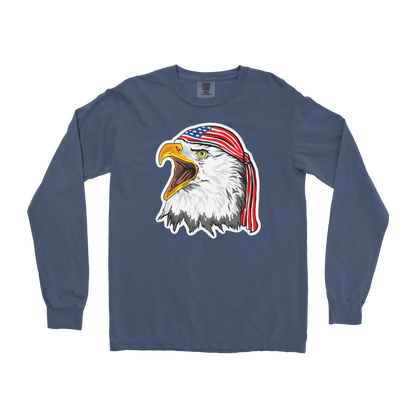 Comfort Colors Long Sleeve Freedom Eagle in Midnight