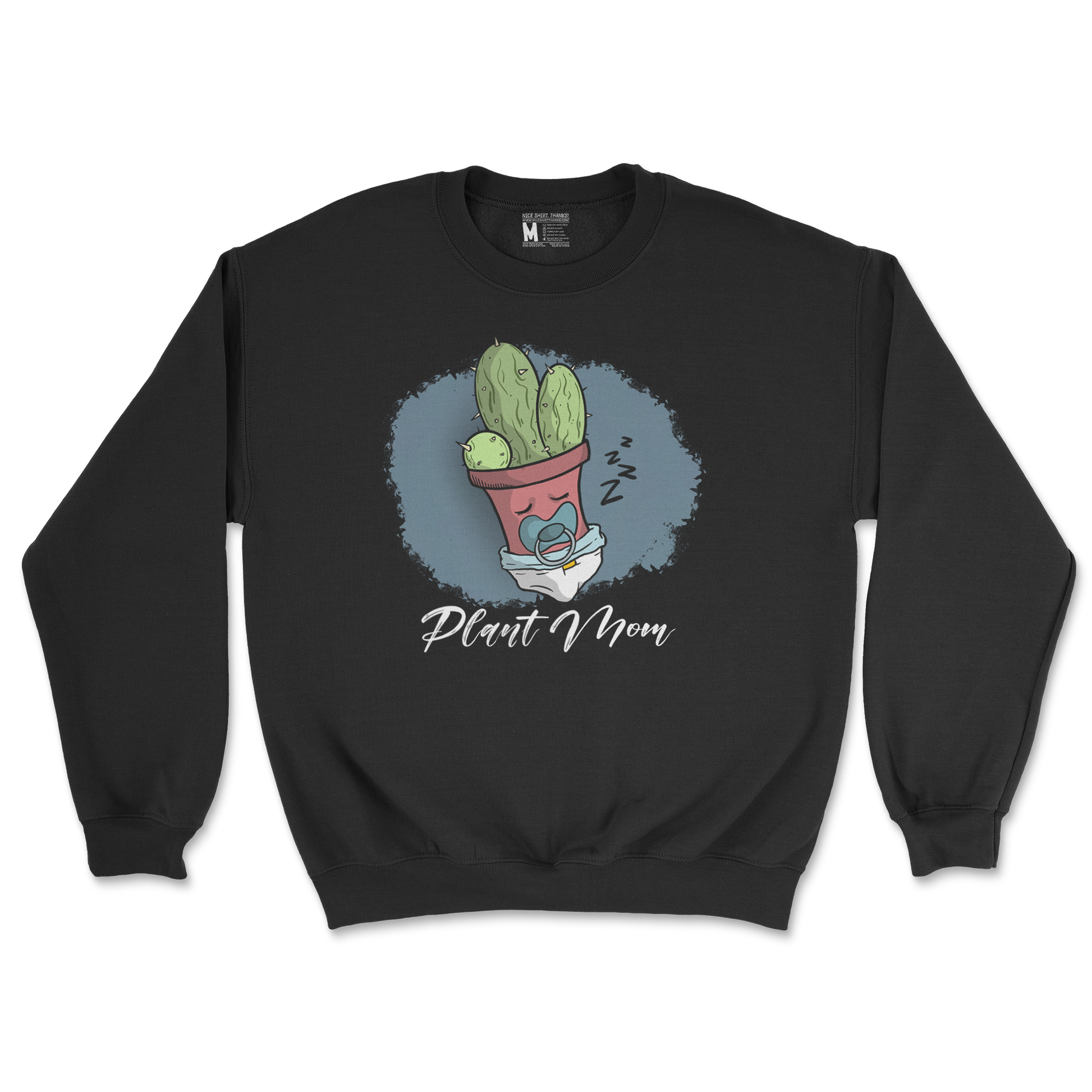 Gildan SoftStyle Crew Neck Plant Mom 2 in Black