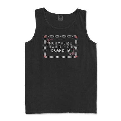 Comfort Colors Tank Top Cross Stitch in Black